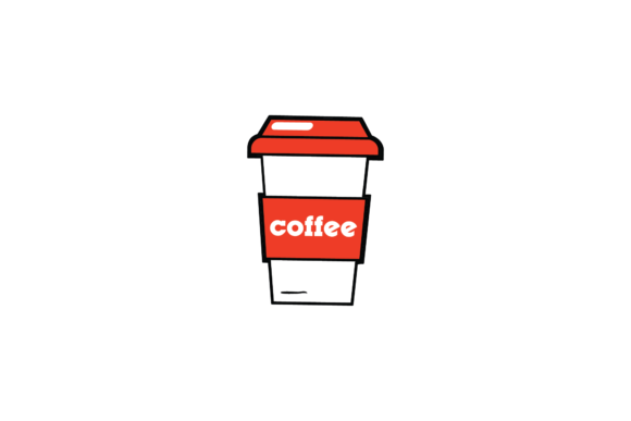 Coffe Cup Icon Stickers SVG