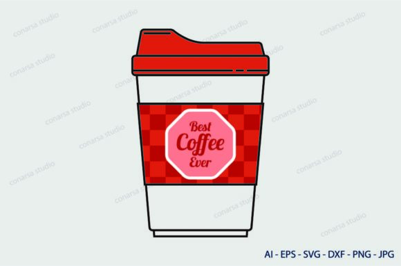 Coffee Cup Red, Svg