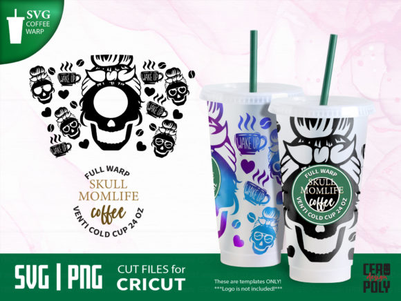 Coffee Mom 24 Oz Venti Cold Cup Wrap