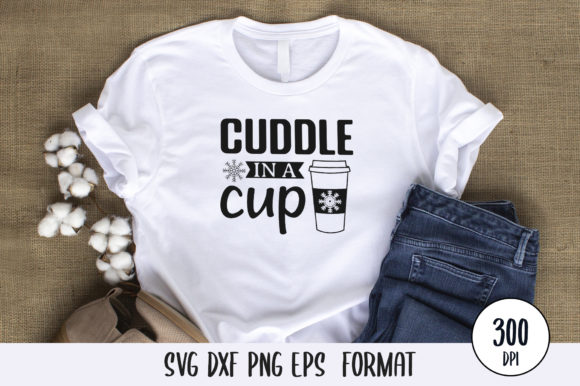 Cuddle in a Cup: Hot Cocoa SVG Design