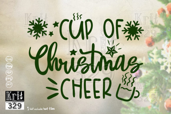 Cup of Christmas Cheer SVG
