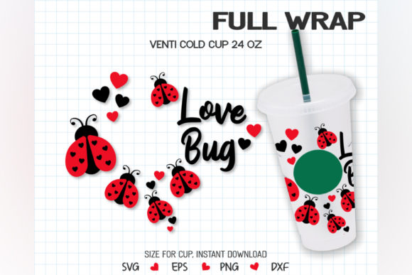 Love Bug SVG for Venti Cold Cups