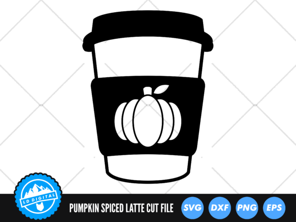 Pumpkin Spiced Latte SVG Coffee Cup