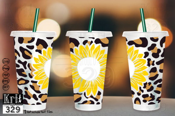 Sunflower Cheetah Skin SVG Decal