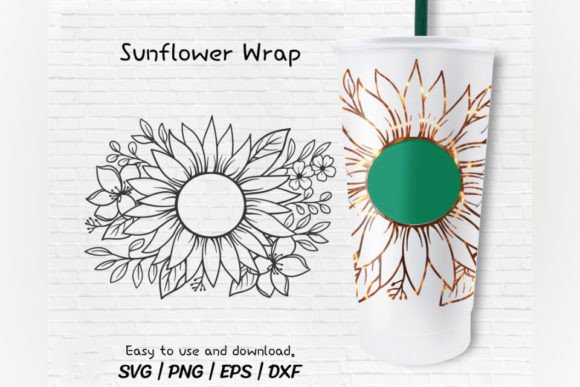 Sunflower Svg Venti Cold Cup 24 Oz