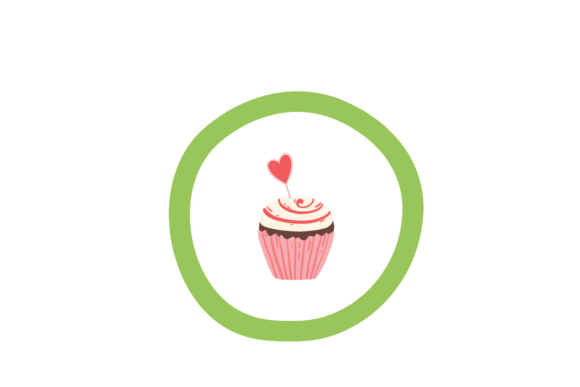 Wedding Party Cup Cake Hearts SVG